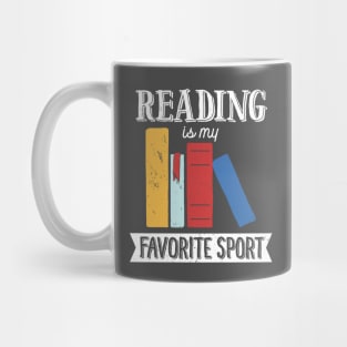 Book Lover T-Shirt Reading Is My Favorite Sport Reader Mug